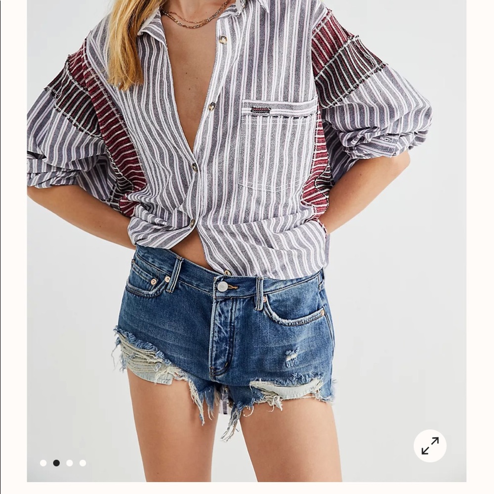 Free people shorts loving good vibrations cutoffs